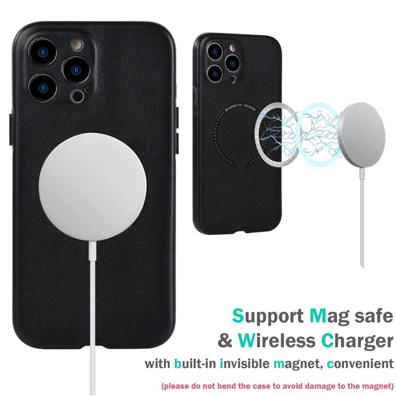 Case Bahan Kulit Tahan Jatuh Untuk iPhone 13 Pro MAX 12 Pro MAX 11 Pro MAX X XS MAX XR