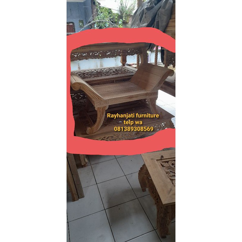 kursi perahu kayu jati langsung pengrajin jepara mentah