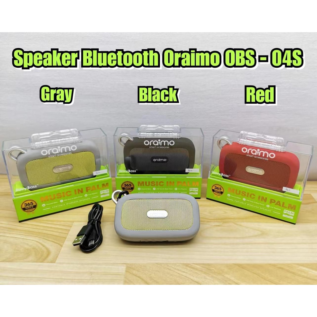 Speaker Oraimo Palm Ultra-Portable Wireless Bluetooth Speaker OBS-04S ORIGINAL TERLARIS