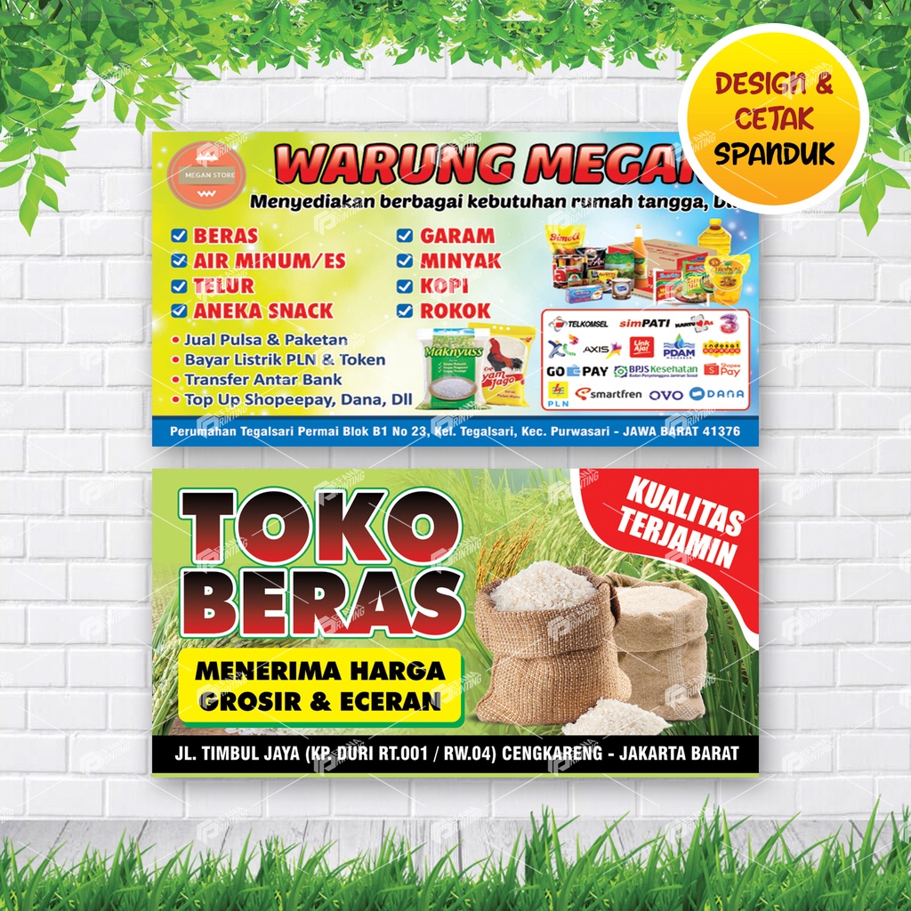Spanduk Toko Sembako & Warung Kelontong