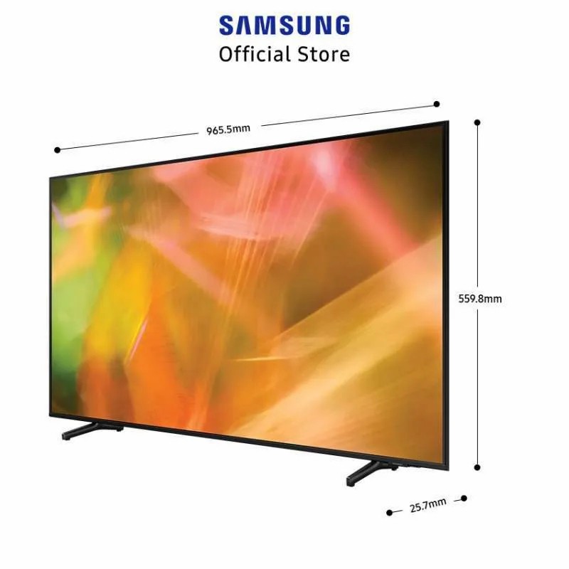 Led UHD Smart TV 43 Inch Samsung Type: 43AU8000 (Khusus Daerah Medan)-3