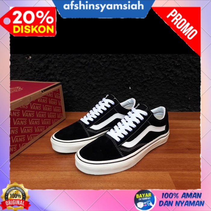 AS Sepatu Sneakers pria big size jumbo Vans old Skool classic. 44 45 46 - 39