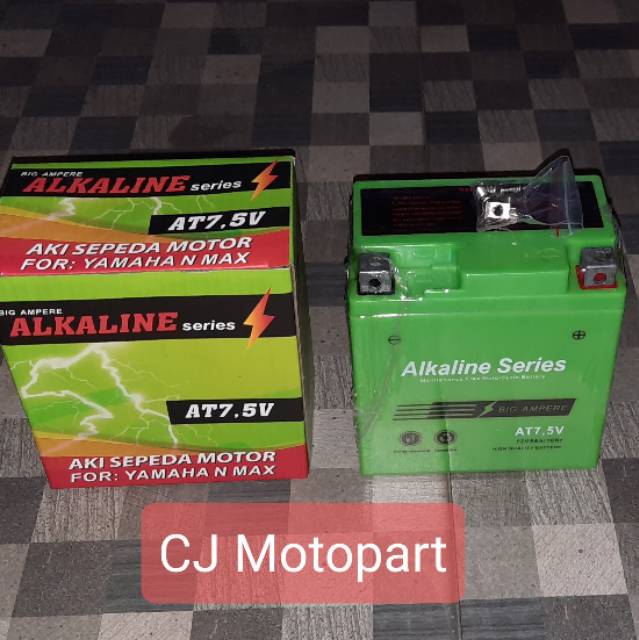 AKI ALKALINE NMAX FULL KERING AT7,5V 12V5Ah/10Hr KUALITAS TERJAMIN