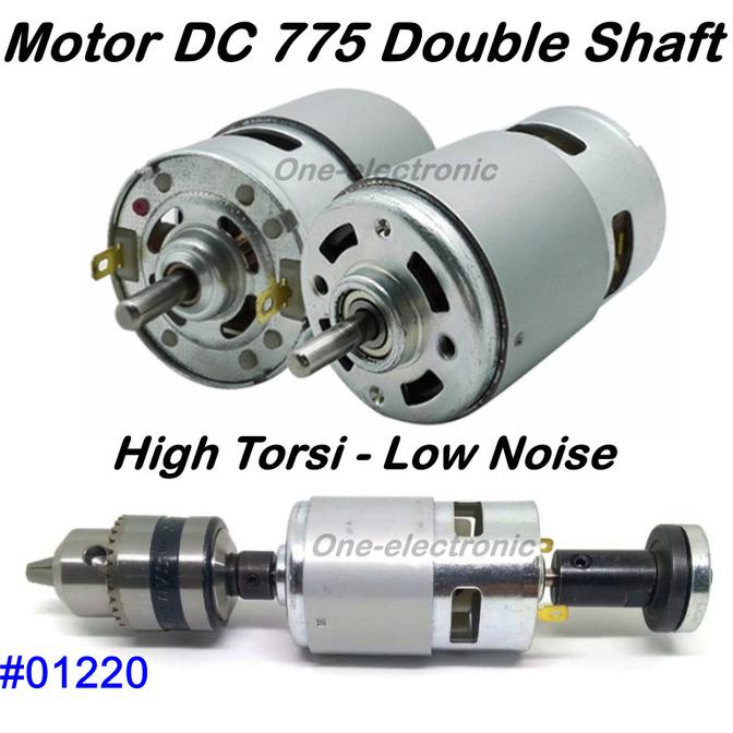 $+$+$+$+] Motor 775 DC 12V 10000RPM High Speed double Shaft Low Noise dinamo 775