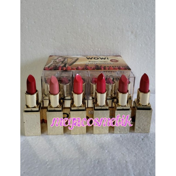 [PERBOX] LIPSTIK BATANG MYB 607 NEWYORK ISI 24 PC / H-694 / LIPSTICK MYB 602