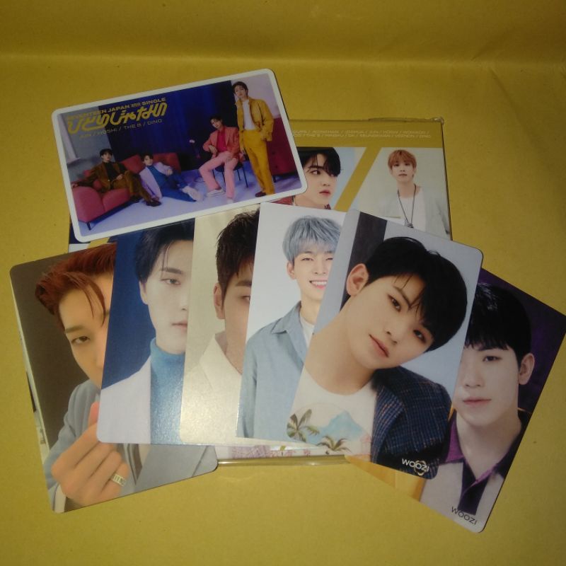photocard tc seventeen wonwoo woozi dino incom hitorijanai