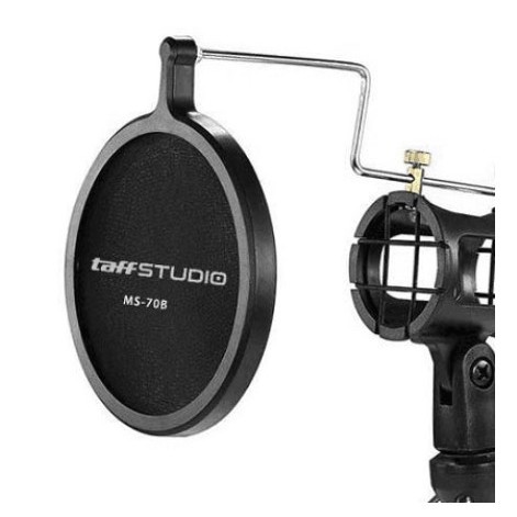 [ALAT STUDIO] - TaffSTUDIO Microphone &amp; Smartphone Stand Holder 360 Degree - MS-70B - Black