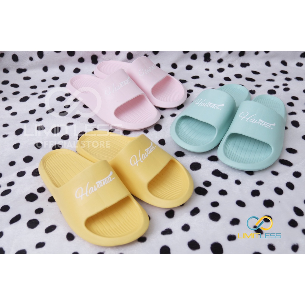 Sandal Selop Wanita Rumah Non Slip Santai Empuk Nyaman Polos Elegan Sandal Cewek Outdoor Tebal