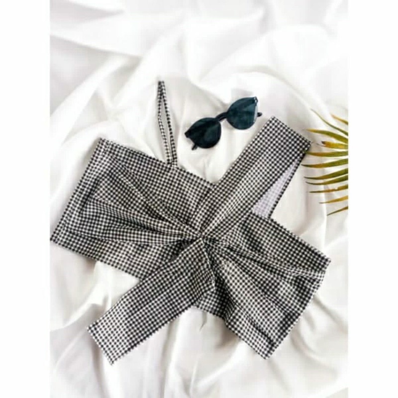 Monochrome Outer Square Tanktop | Atasan Wanita Terbaru