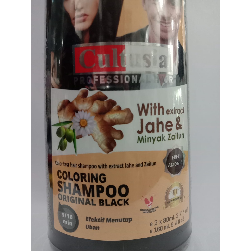 CULTUSIA SHAMPOO ORIGINAL BLACK 160 ML (HITAM) @MJ