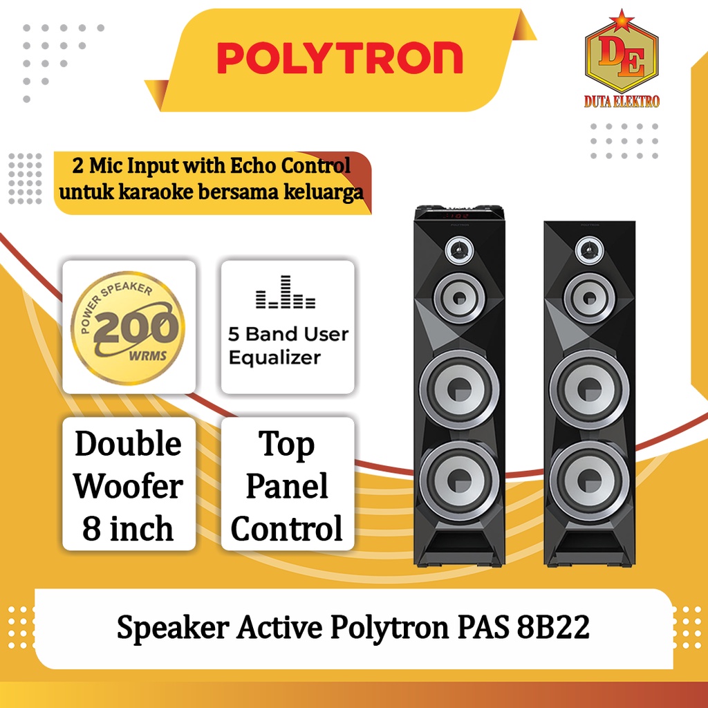 Speaker Active Polytron PAS 8B22