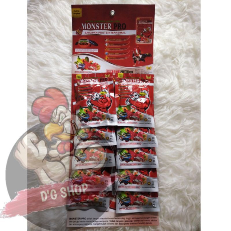 MONSTER PRO 1 Renteng Jamu Ayam Jago Aduan Bangkok Thailand