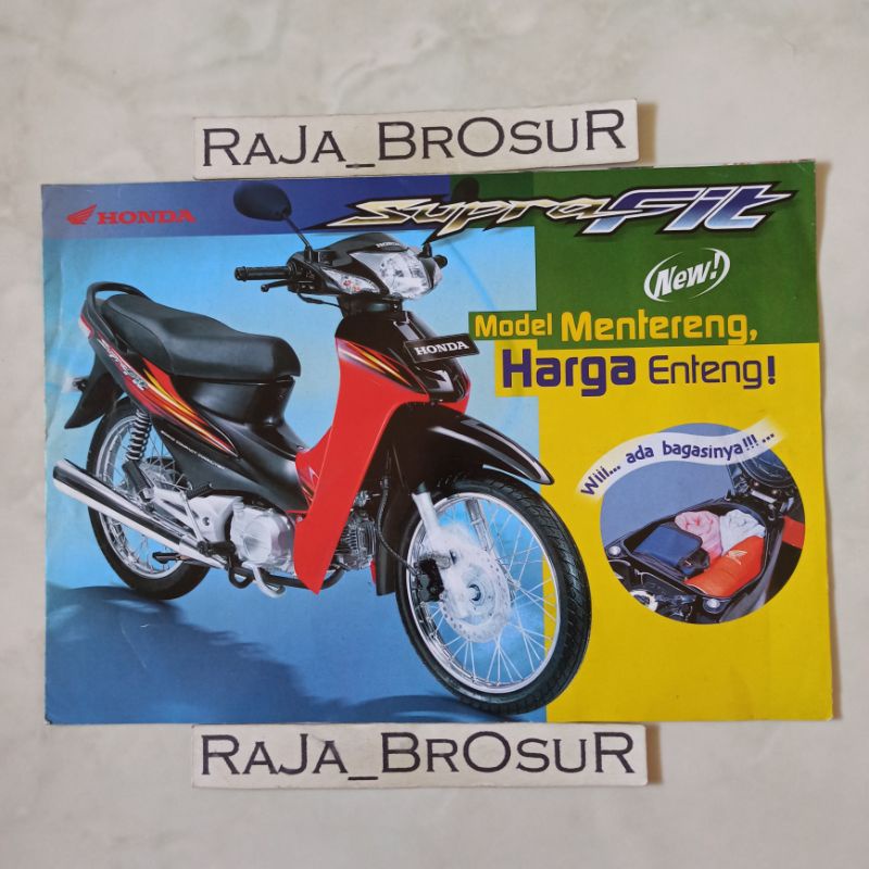 Poster brosur katalog leaflet jadul lawas Honda Supra Fit New 2005
