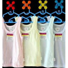 LIBBY SINGLET KAOS DALAM PUTIH  / MIX WARNA baju bayi / baju anak