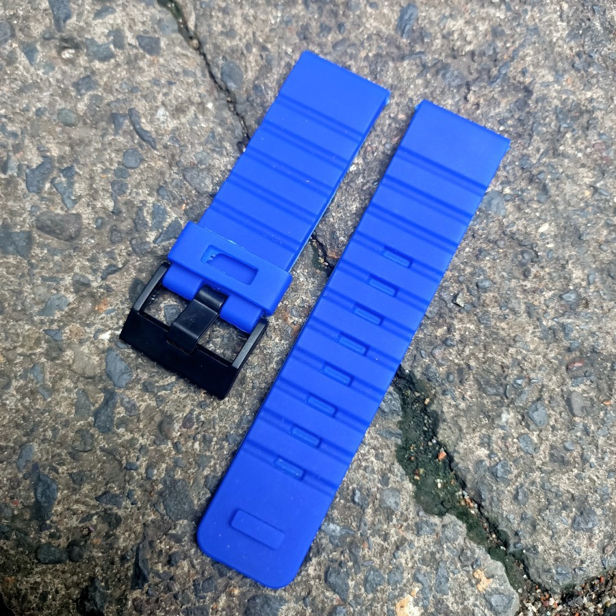 tali jam tangan Nixon biru 24mm strap jam tangan rubber /silicon ori