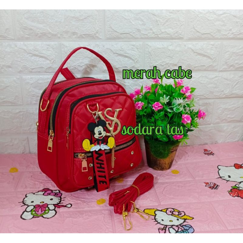 RANSEL VIDIA STYEL RUMBAI 3In1 Uk 18x16Cm