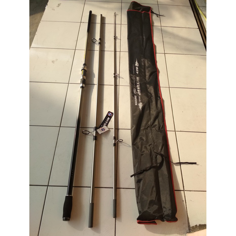 Joran Laut Joran Sambung 3 Maguro Javelin 420 Fuji Guide Fast Tapper / Kaku