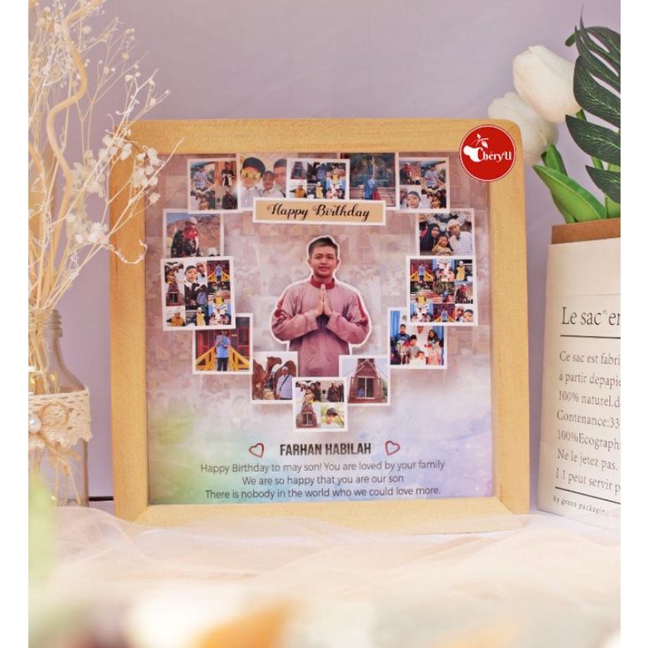 NEW Design Mozaik Love / Foto Polaroid/  Kado Pacar/Kado Anniversary/Kado Wisuda/Kado Ultah/ Kado Ni