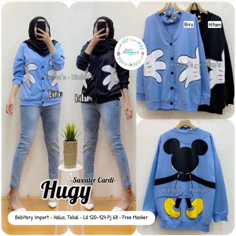 HUGY SWEATER CARDI BY KINTAN'S (SWEATER MUSLIMAH) Sweater muslimah rekomended