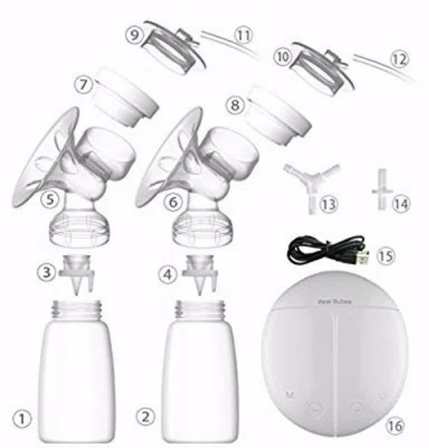 Pompa asi electric real bubee / electric double breast pump real bubee