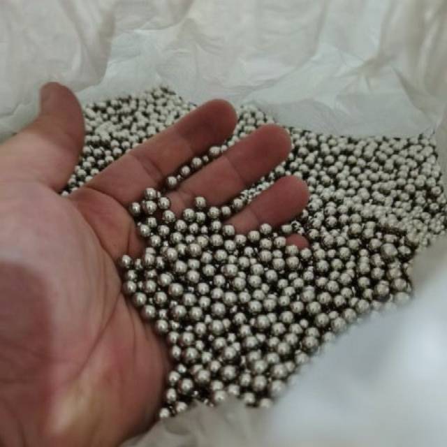 MUTIARA TINDIK SILVER 6 MM DAN 8 MM KUALITAS AA PER 50 GRAM