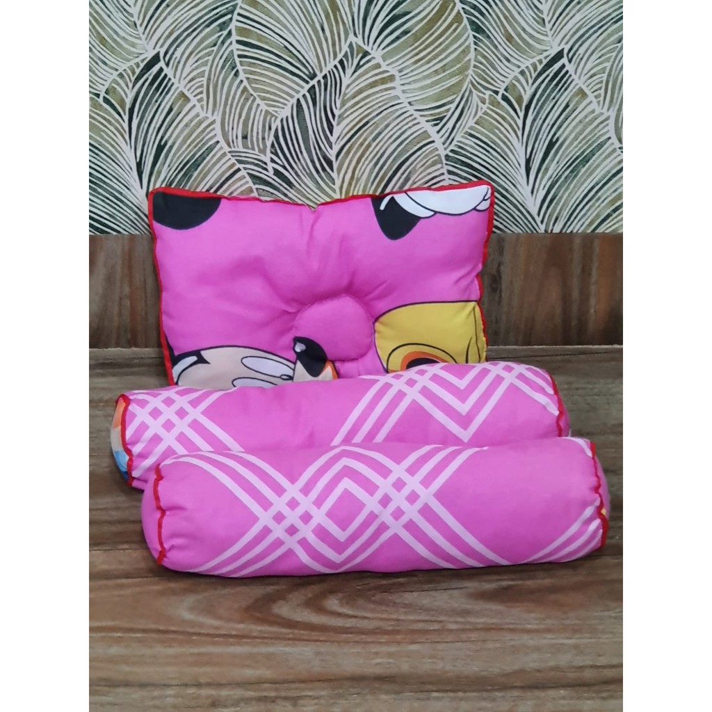 Bantal Guling Bayi Murah Isi Dakron Set (ISI 3)