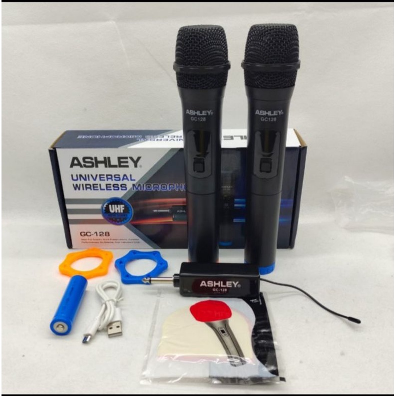 Mic werles Wireless ASHLEY WR 200/ GC-128 Werles Mikropon Wirles Mikrofon 2 Mik Genggam Original