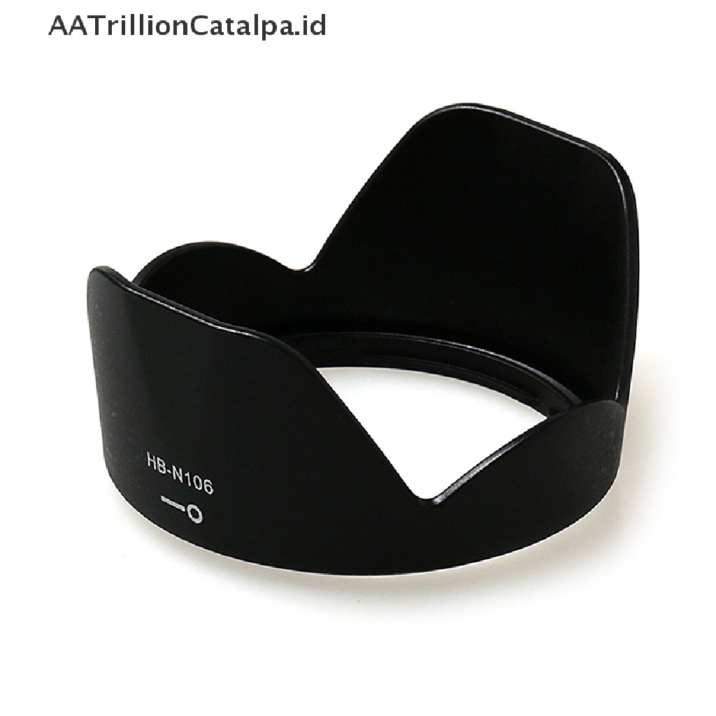 Aatrillioncatalpa HB-N106 Hood Lensa Reversible Untuk Nikon D3400 D3300 AF-P DX 18-55mm f / 3.5-5.6G