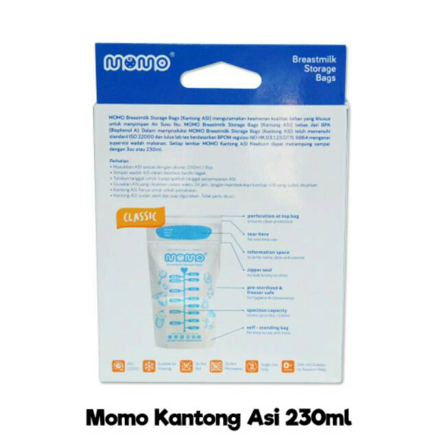 Momo kantung asi / kantung asi 225 ml