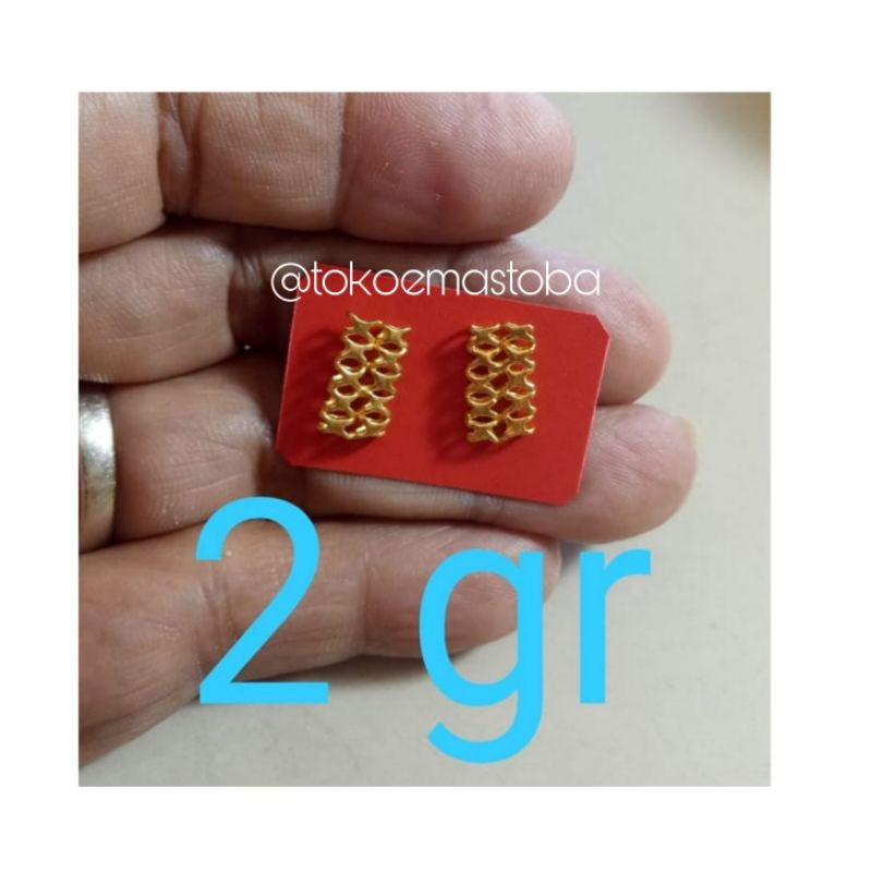 Anting emas london model baru kadar 99.9%