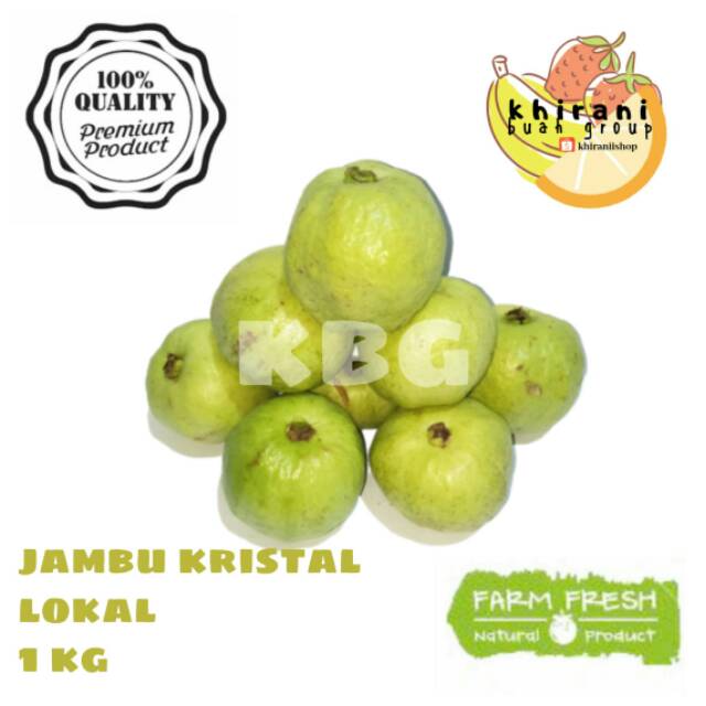 

JAMBU KRISTAL LOKAL / BUAH SEGAR / BUAH JAMBU 1kg