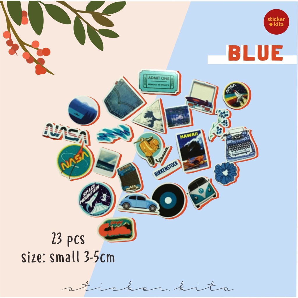 

Blue Pack - Sticker Tumblr Aesthetic [FREE GIFT] // BISA CUSTOM STICKER STICKER.KITA