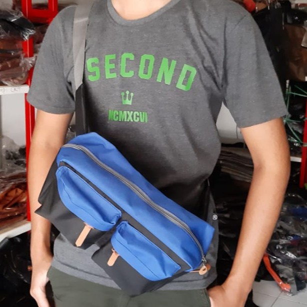 Waistbag tas selempang pria Parasut