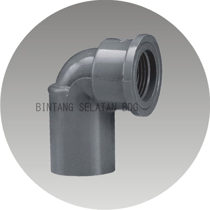 Rucika Knee Drat DALAM KDD Faucet Elbow PVC 1/2&quot; x 3/4&quot; AW