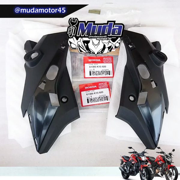 INNER KUPINGAN CB150R LED V2 V3 DUDUKAN SEIN COVER COWL KANAN KIRI SET 61305-61306-K15-920 BATOK KAP