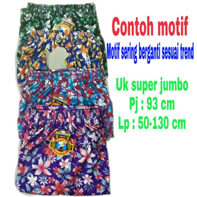 Leging panjang JUMBO motif / celamis kain hyget