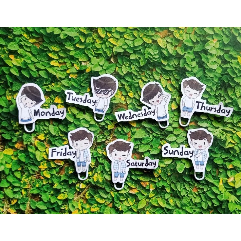

PAPER CLIP NAMA HARI MOTIF COWOK LUCU