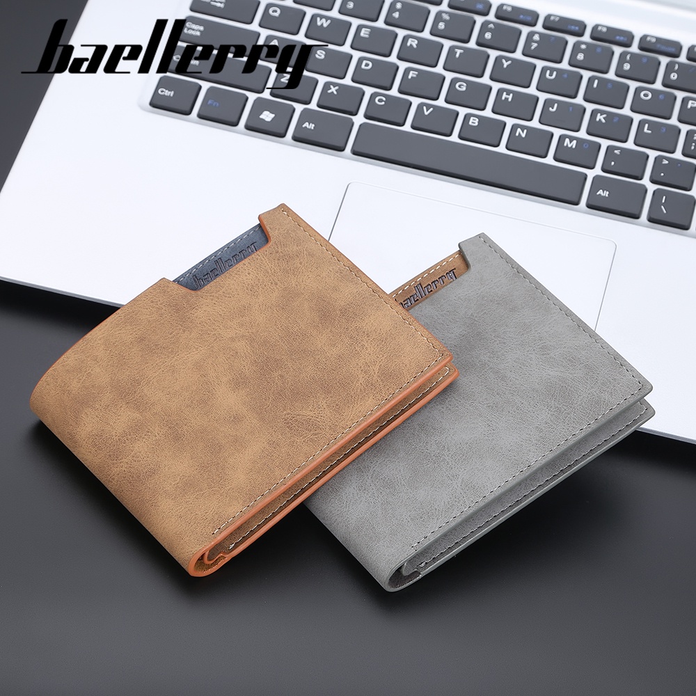 BAELLERRY D9188 Dompet Pria Bahan Kulit PU Leather Premium WATCHKITE WKOS