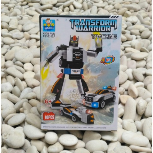 Lego Transform Warrior Robot / Mobil Polisi