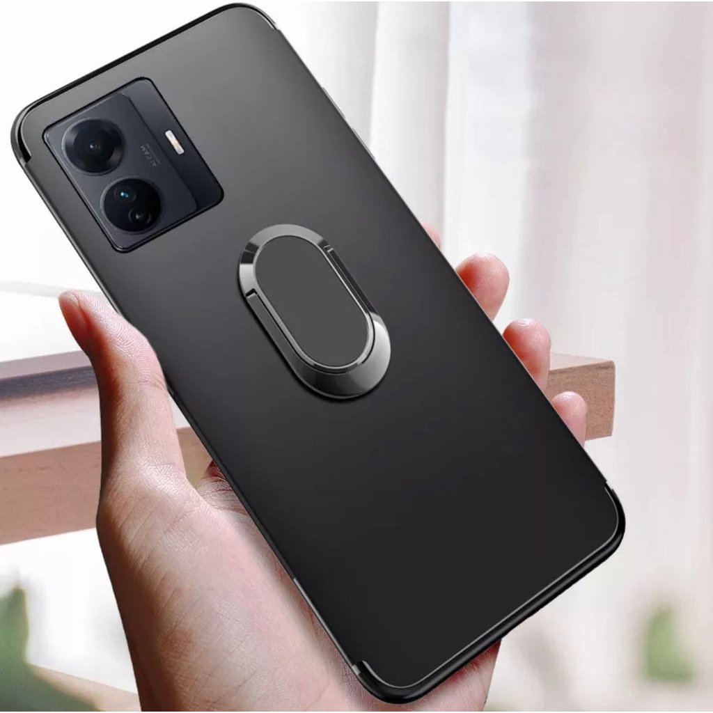 Case Vivo Y29 4g T1 Pro 5G Y33T Y21T Y21 Y21S Y33S Y21A Polos Armor Ring Bening Soft Casing Hp
