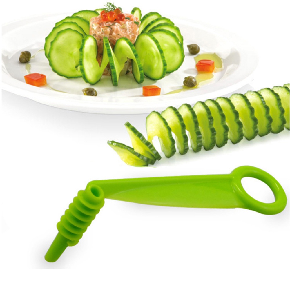 1pc Alat Pengiris Kentang / Timun / Keripik Spiral Multifungsi