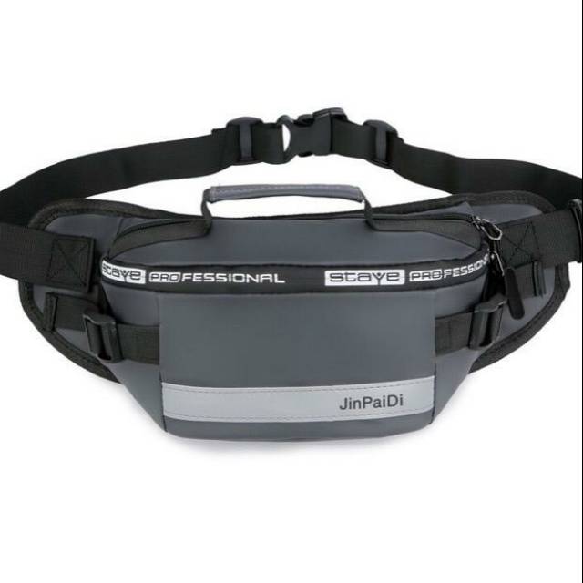 New JinPaiDi Import Tas Selempang Pria Waterproof Tas Pria Slempang Waistbag
