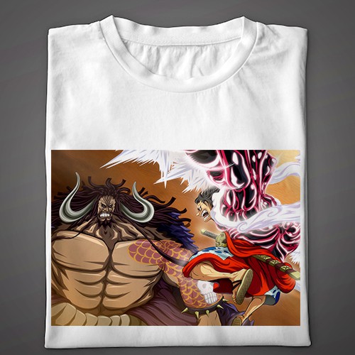46 KAOS ANIME luffy vs kaido