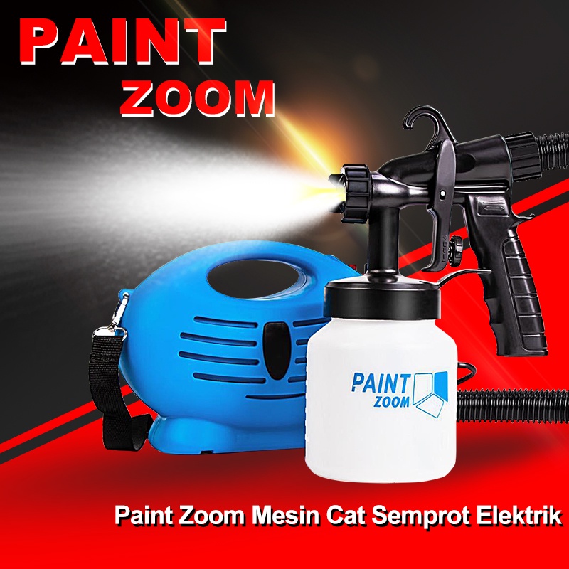 Paint Zoom Spray Gun pistol semprot cat listrik, penyemprot cat portabel 650W mudah dan nyaman