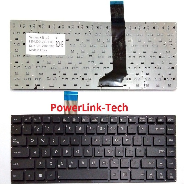 KEYBOARD ASUS K46E AEKJCU00010 AEKJCE01010 AEKJCU01110 9Z.N9CSQ.001 MP-12F33US-920 0KNB0-4106UK00