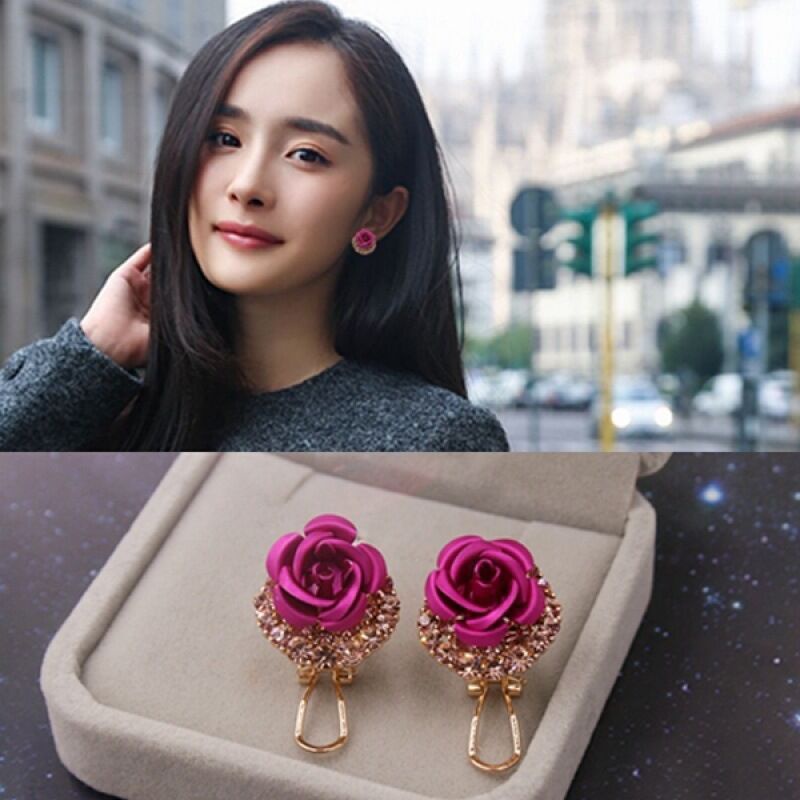 Anting Rose Diamond mawar model jepang terbaru