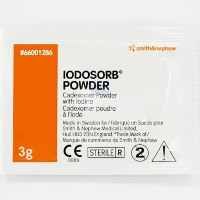 Iodosorb powder 3 gram Untuk terapi topikal pada luka kronik