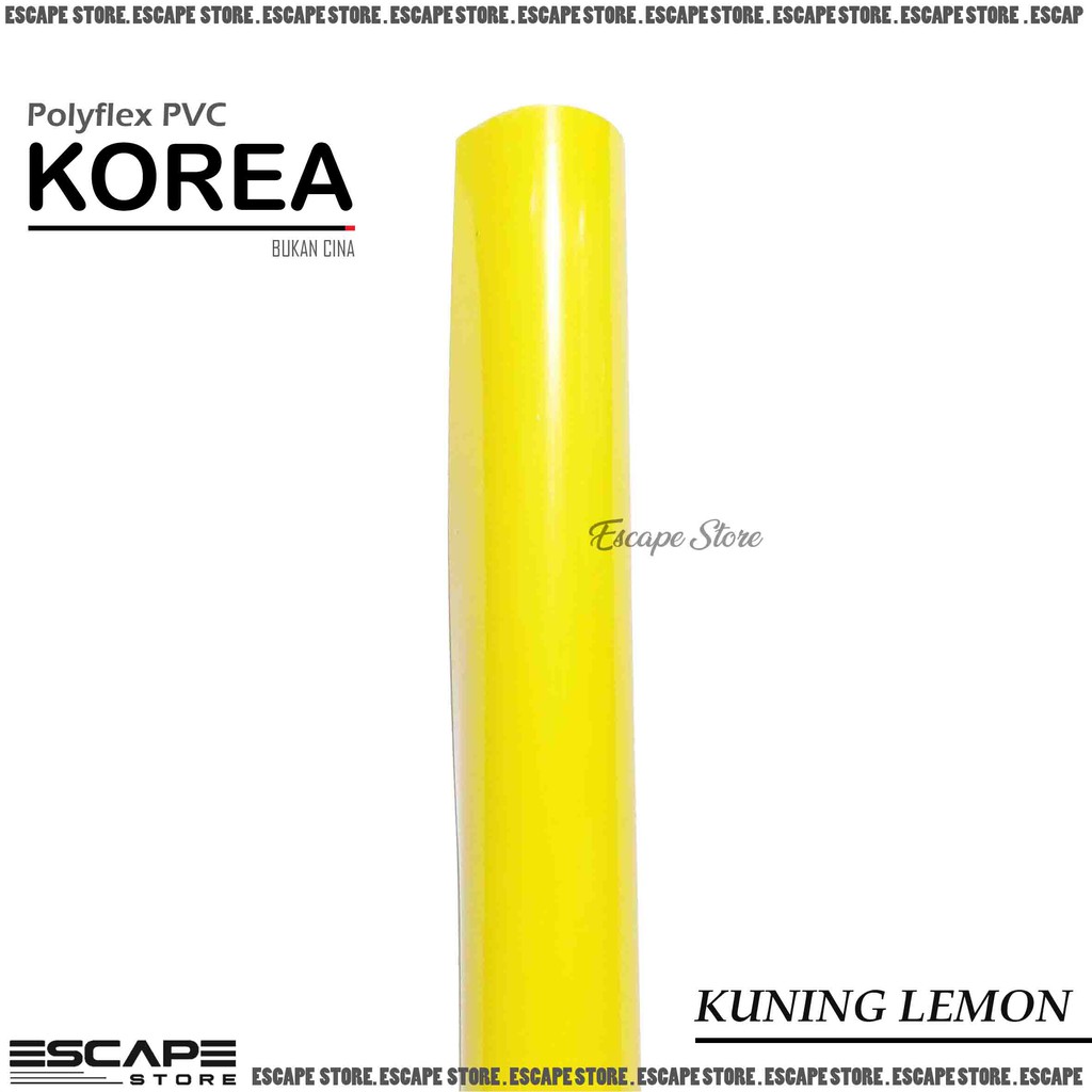 Polyflex PVC Korea . Poliflex PVC Korea Meteran Murah - Kuning Lemon