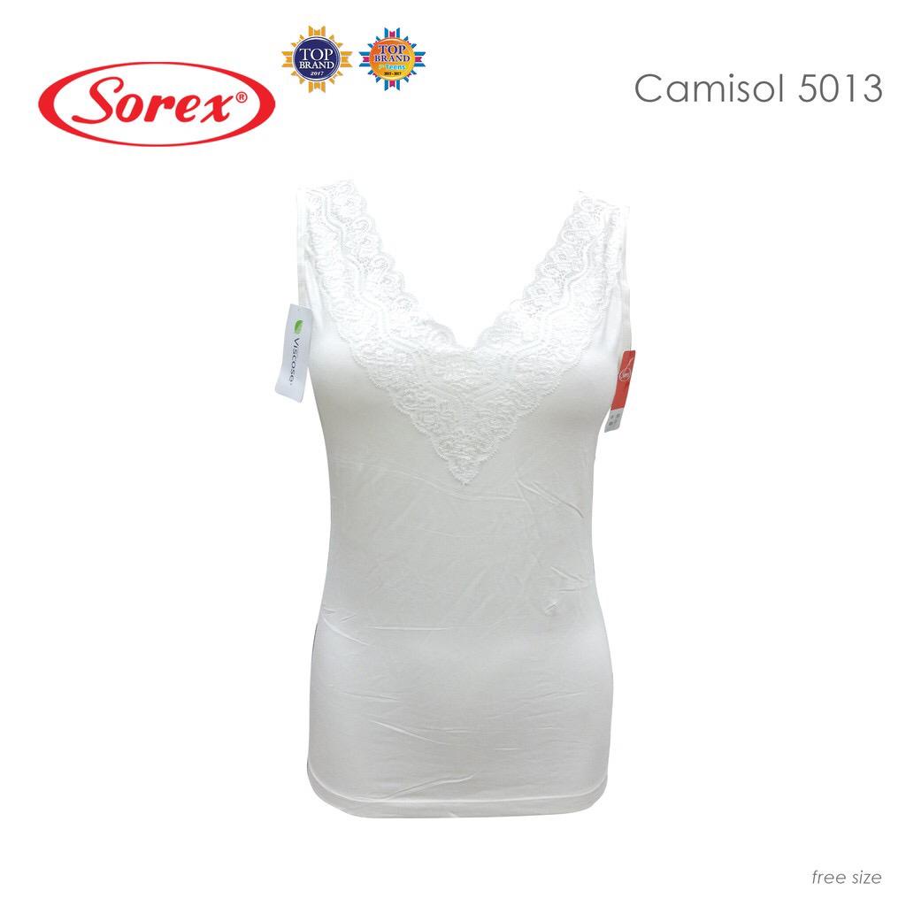 TANKTOP CAMISOL SINGLET SOREX 5013 RENDA VISCOSE LACEY  - SOREX KAMISOL RENDA SUPER LEMBUT BAHAN BAMBUU BAMBOO - ATASAN WANITA RENDA SOREX - CAMISOL BRUKAT BUNGA KATUN DINGIN - ARA98STOREr