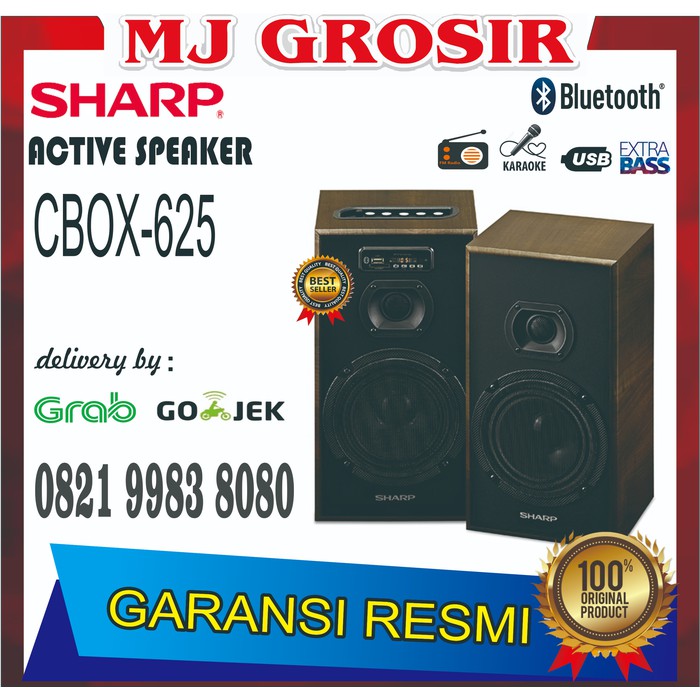 PROMO SHARP SPEAKER AUDIO CBOX 625 UBO CBOX625 SUPER BASS USB